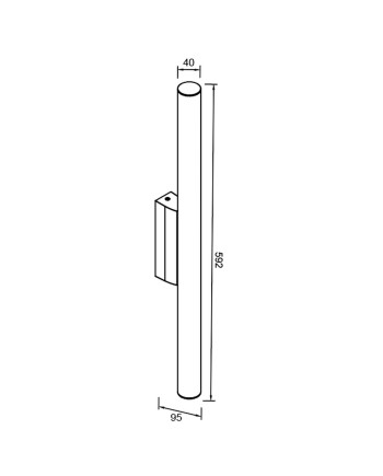 ANTIGA * APLIQUE LED IP44 3000K 12W ORO